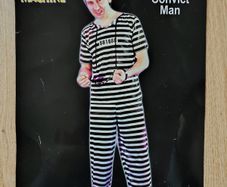Convict Man's Funcy Dress Costume   Size M/L