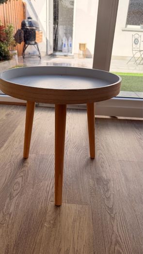 Round Scandinavian Style Side Table