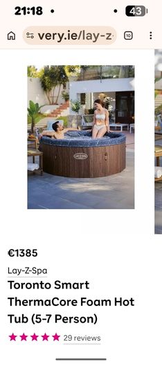 Toronto luxury foam hot tub