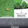 Artificial Grass Turf 10m x 1m Fake Lawn Astro Turf Pile High Artificial Grass Cheap Astro Garden Lawn Realistic Synthetic Grass Turf Lawn Mat with Drainage Holes for Pet Patio Garden Landscape Image 7