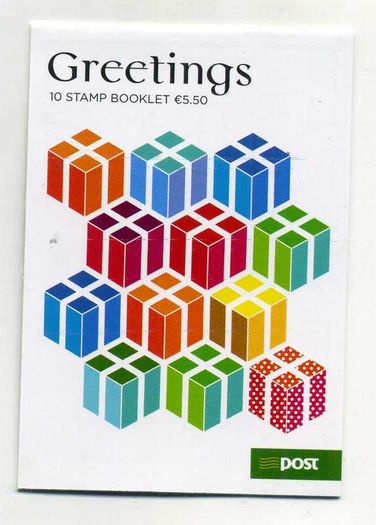2012 Ireland Greetings Commemorative Stamp Booklet Mint Never Hinged (MNH). Hibernian HB180