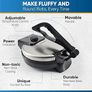 25.4cm Roti Maker Machine with Free Roti Heater and Removable Handle - Indian Chapati, Tortilla, Roti AC220-240V 50/60Hz 1200W Image 5