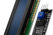 HD44780 1602 16x2 Serial LCD White Character Blue Backlight Display Board IIC PCF8574T I2C Adapter Converter Bundle Compatible with Arduino and Raspberry Pi Including E-Book (FREE POSTAGE)