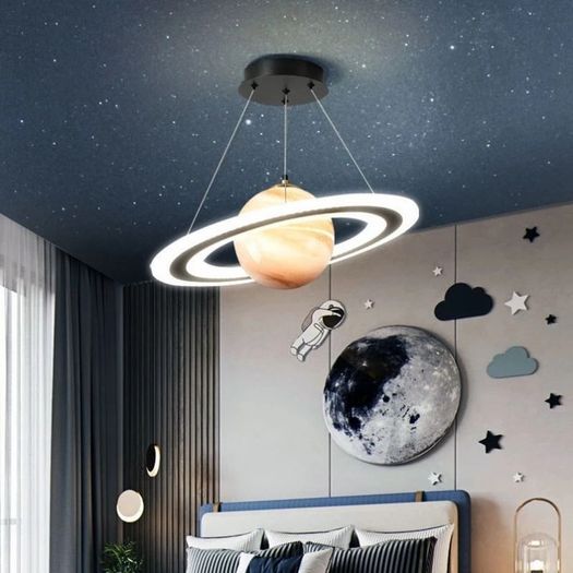 Planet Ceiling Light | Space Bedroom Light