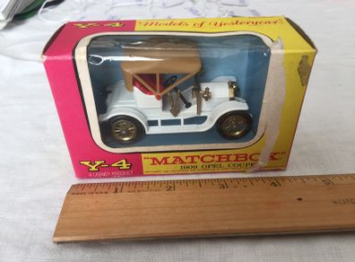 Matchbox. Models of yesteryear. Y-4. 1909 Opel coupe. In original box.