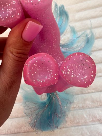 My Little Pony Star Dancer Sparkle Vintage 1987 Hasbro G1 MLP Pink Glitter approx. 12 cm. Used Please see photos
