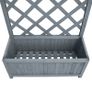 Trellis Planter 30x70x135 cm Solid Firwood Image 3