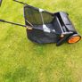 VEVOR Push Lawn Sweeper, 21-inch Leaf & Grass Collector Image 4