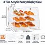 3 Tier Acrylic Pastry Display Case for Bakery Countertop Image 4
