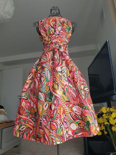Hobbs Linen Dress Size Uk 12