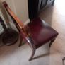 mahogany drop leaf table and chairs Image 3