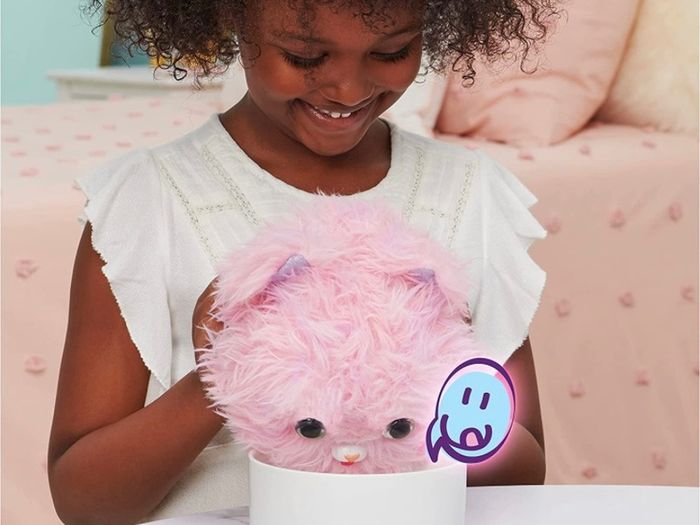 Purr n Fluff Surprise Reveal Interactive Toy Pet, Over 100 Sounds and Reactions Cute and Fluffy Cat Kids Toys for Girls & Boys Christmas Gifts For Grandkids, Children (FREE POSTAGE)