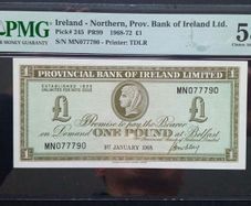 Northern Ireland | 1 Pound | 1968 | P.245 | MN 077790 | aUNC