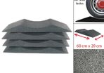 Premium Tyre Protector Set 4pcs Solid Rubber Tyre Shoes for Up to 18 Inch Rims Free Delivery