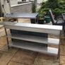 Stainless steel table and shelves Image 2