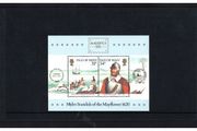1986 Isle of Man Amerpex '86 International Stamp Exhibition. Myles Standfish of the Mayflower Commemorative Stamp Presentation Pack