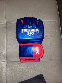 signed ufc freedom 250 glove