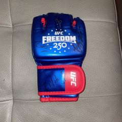 signed ufc freedom 250 glove