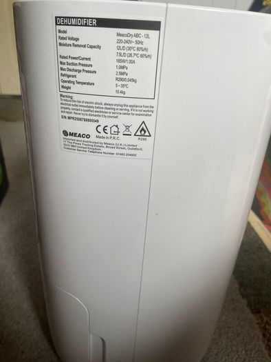 Meaco dehumidifier