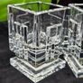 Pair Waterford Crystal Metropolis Votive Tealight Candle Holders Image 3
