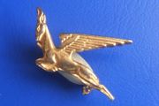 SOUTH AFRICAN AIRWAYS - a vintage Flying Springbok promotional pin badge