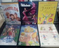 Roald Dahl Dvd Collection Classic Kids Movies Matilda The Witches  The Bfg Willy Wonka