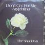 The Shadows - Don't Cry For Me Argentina 7" Single Image 3
