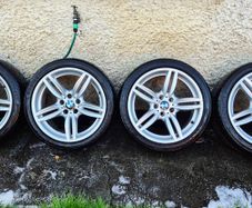 R19 5x120 BMW style 351M OEM staggered alloy wheels with tyres and tpms