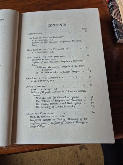 Vintage Mother of The Redeemer. Lectures on Doctrine and Devotion. Kevin McNamara. Religious. 1960
