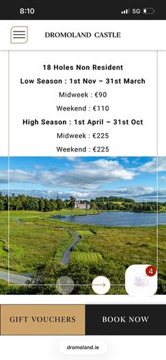Dromoland Castle 4 Ball