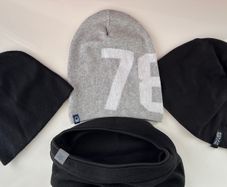 Bundle of Kids Hats and Tube Scarf for 8-10 years