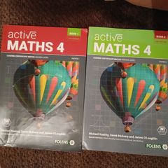 NEW Books 1 & 2 with codes Active Maths 4 Higher Level