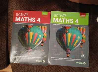 NEW Books 1 & 2 with codes Active Maths 4 Higher Level