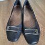 clarks dark navy, size 4E/5 Image 2