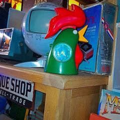 1990s kelloggs rooster alarm clock..
