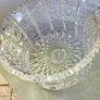 Rare find Bohemia Czech Crystal Hand cut 8" Bowl Queen Lace Image 5