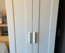 IKEA BRIMNES 2 Door Wardrobe (White) - 78x50x190cm