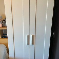 IKEA BRIMNES 2 Door Wardrobe (White) - 78x50x190cm