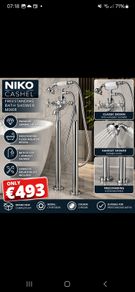 Cashel free standing bathroom shower mixer