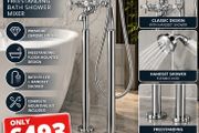 Cashel free standing bathroom shower mixer
