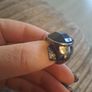 Black diamonte ring Image 5