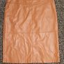 Tan Leather Skirt (L) Vero Moda Image 3