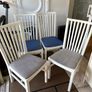 x4 IKEA Wooden dining chairs Image 6