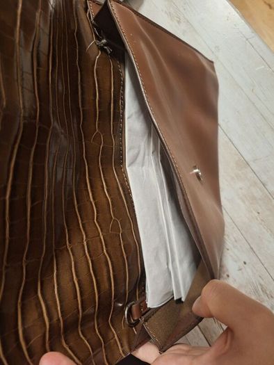 Leather bag pouch
