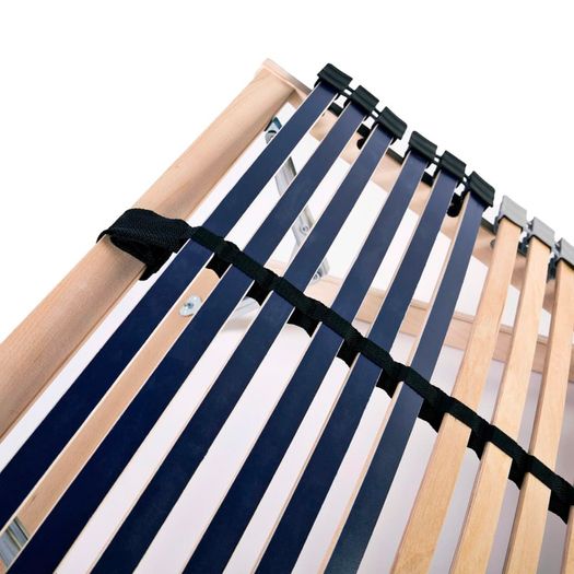 Slatted Bed Bases 2 pcs with 42 Slats 7 Zones 70x200 cm