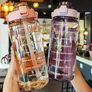 Large 2ltr Sports Water Bottle With Straw Image 2