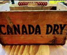 vintage Canada Dry wooden crate