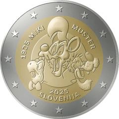 Slovenia 2 Euro Commemorative Coin 2025 - Miki Muster. UNCIRCULATED.