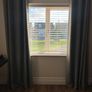 Grey Blackout Curtains & Pole Image 2
