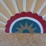 Hand Painted Single Bed Headboard for Sale Image 4